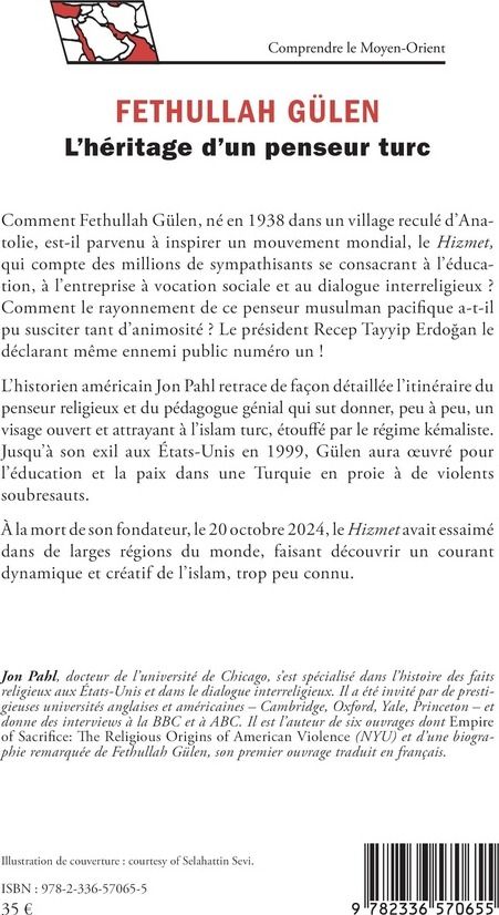 Quatrième de couverture de « Fethullah Gülen : l'héritage d'un penseur turc »