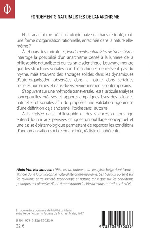Quatrième de couverture de « Fondements naturalistes de l'anarchisme »