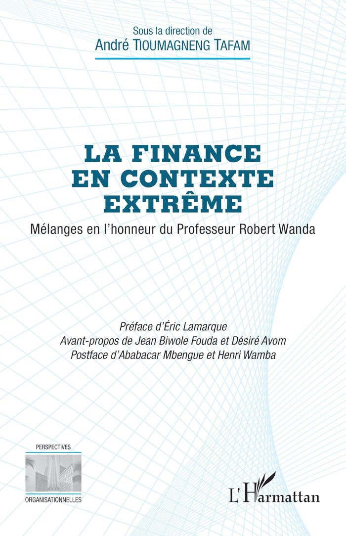 Couverture du livre « La finance en contexte extrême : mélanges en l'honneur du professeur Robert Wanda » de André Tioumagneng Tafam, librairie Les Contes Infusés à Corte