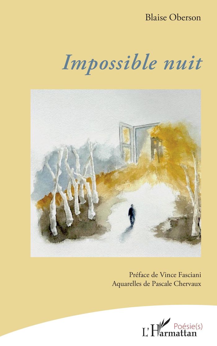 Couverture du livre « Impossible nuit » de Blaise Oberson, librairie Les Contes Infusés à Corte