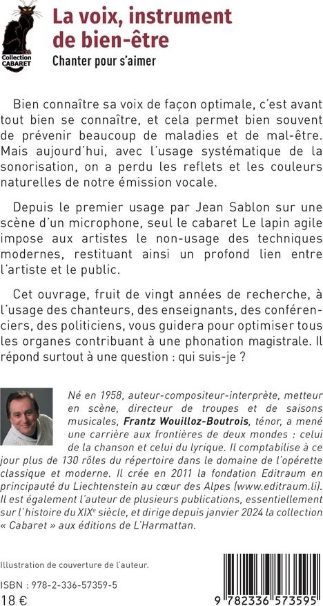 Quatrième de couverture de « La voix, instrument de bien-être : chanter pour s'aimer »