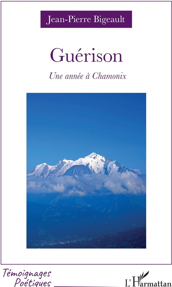 Couverture du livre « GUERISON - UNE ANNEE A CHAMONIX », librairie Les Contes Infusés à Corte