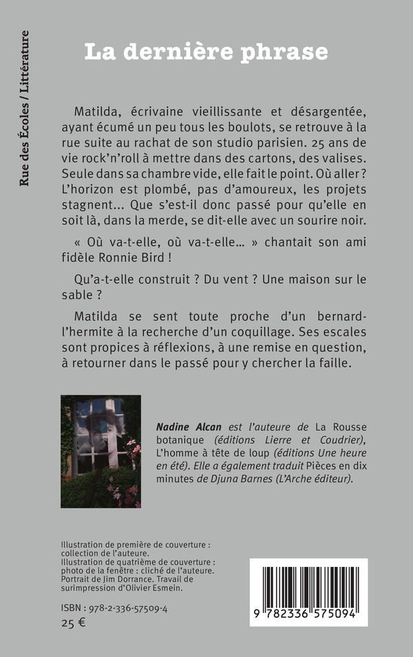 Quatrième de couverture de « LA DERNIERE PHRASE »