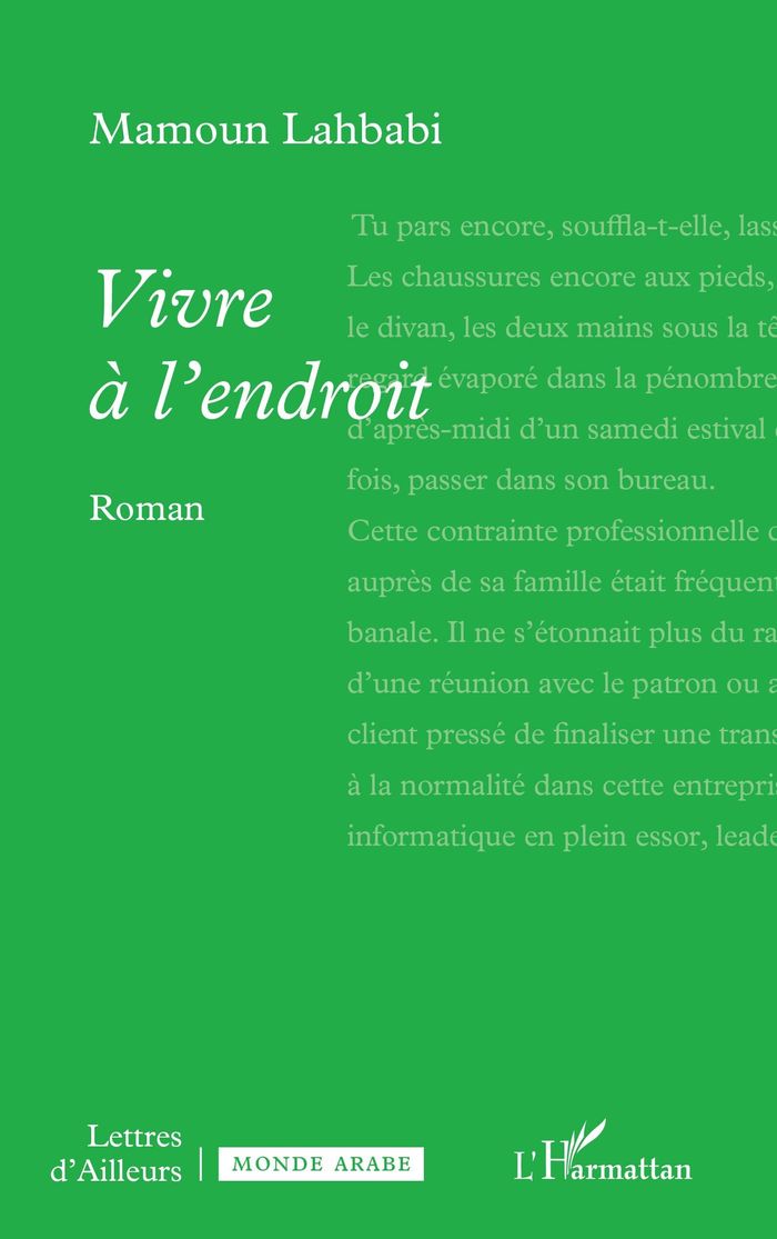 Couverture du livre « Vivre à l'endroit : roman », librairie Les Contes Infusés à Corte