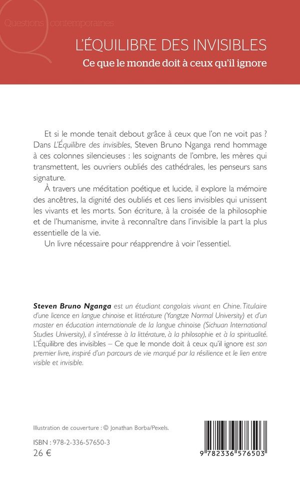 Quatrième de couverture de « L'équilibre des invisibles : ce que le monde doit à ceux qu'il ignore »