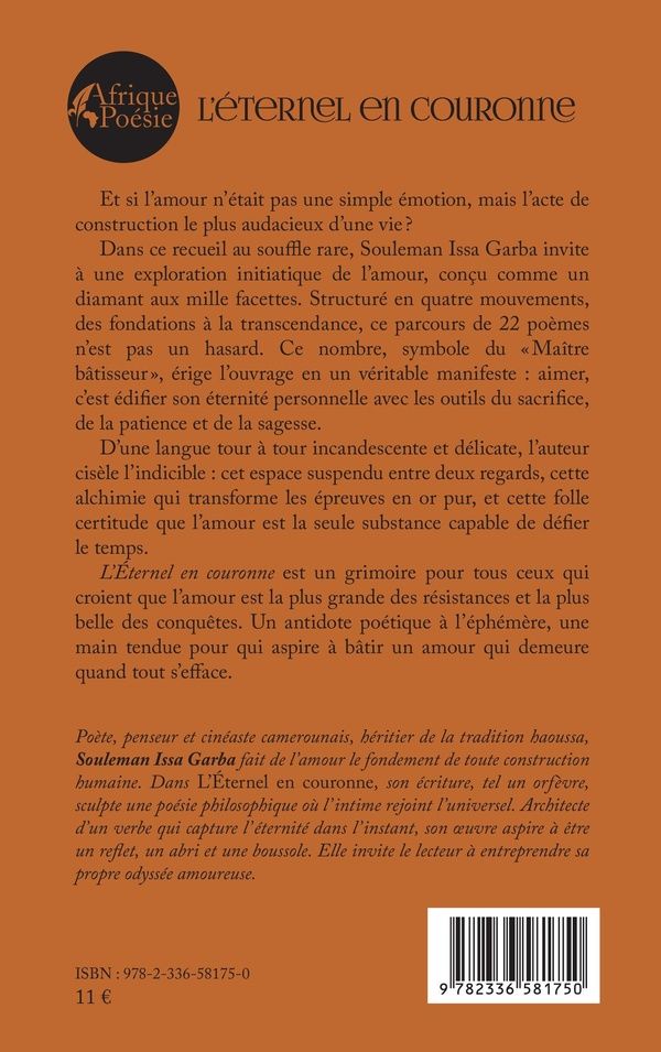 Quatrième de couverture de « L'ETERNEL EN COURONNE »