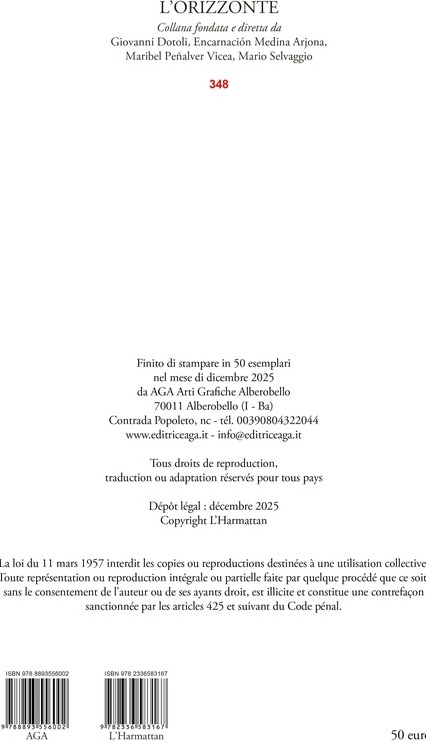 Quatrième de couverture de « Il paese del sogno volturino : 20 Tableaux- poèmes »