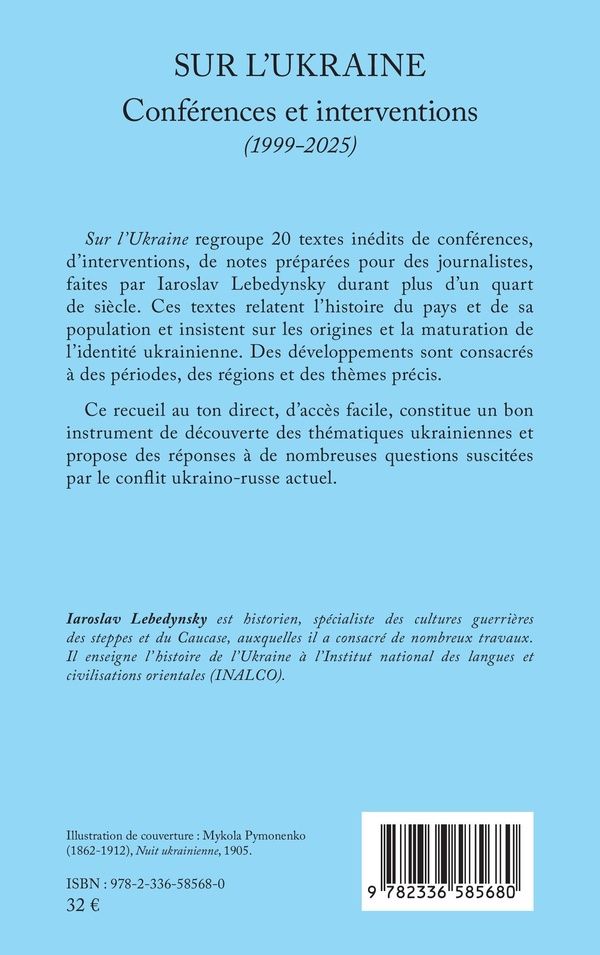 Quatrième de couverture de « SUR L'UKRAINE - CONFERENCES ET INTERVENTIONS (1999-2025) »