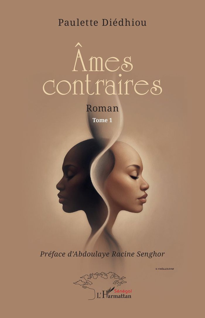 Couverture du livre « Âmes contraires » de Paulette Diédhiou, librairie Les Contes Infusés à Corte