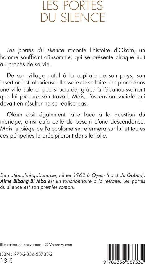 Quatrième de couverture de « Les portes du silence : roman »