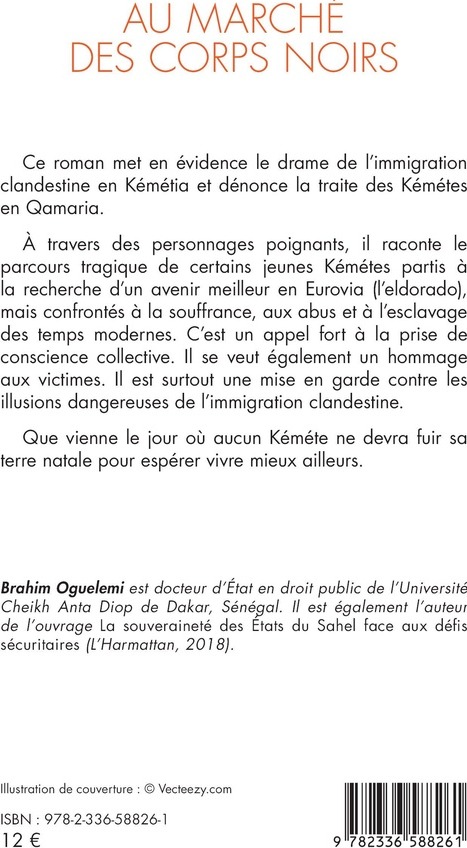 Quatrième de couverture de « Au marché des corps noirs : roman »