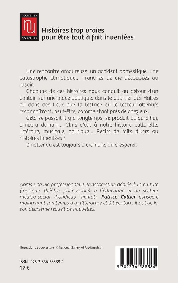Quatrième de couverture de « Histoires trop vraies pour être tout à fait inventées »