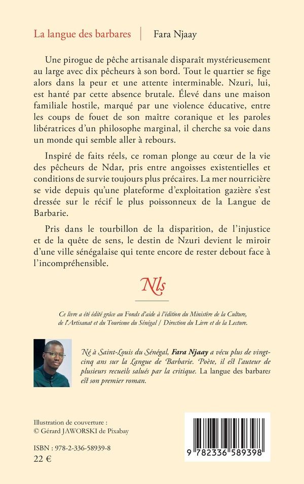 Quatrième de couverture de « La Langue des Barbares : roman »