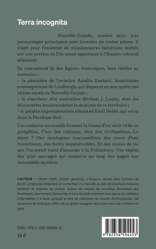 Quatrième de couverture de « Terra incognita : roman »
