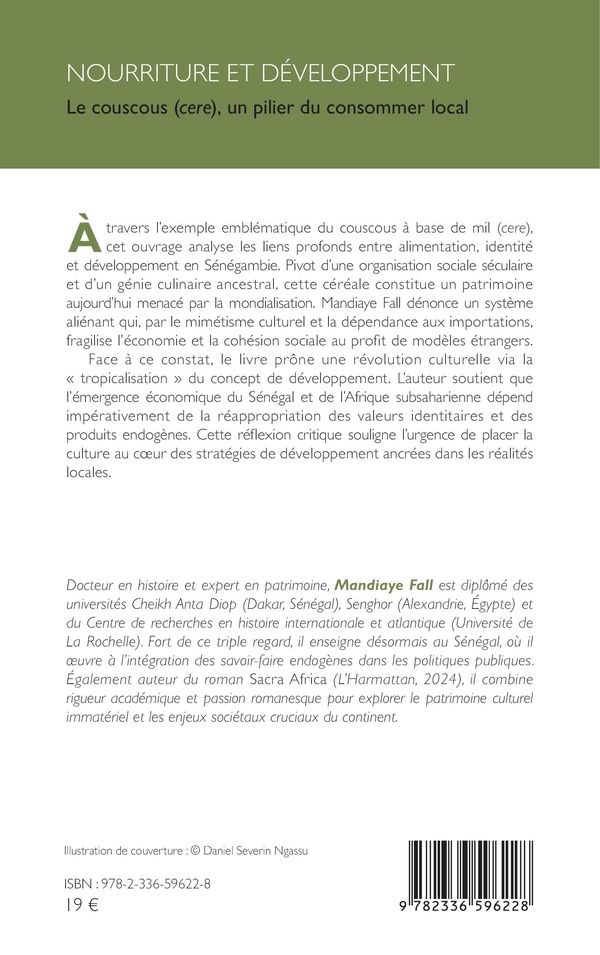 Quatrième de couverture de « Nourriture et développement : Le couscous (cere), un pilier du consommer local »