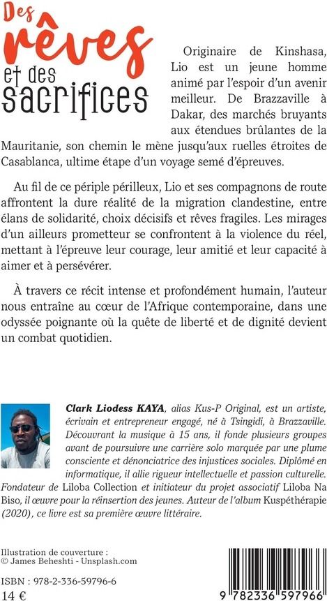 Quatrième de couverture de « Des Rêves et des sacrifices : Les destins entrelacés des jeunes Africains »