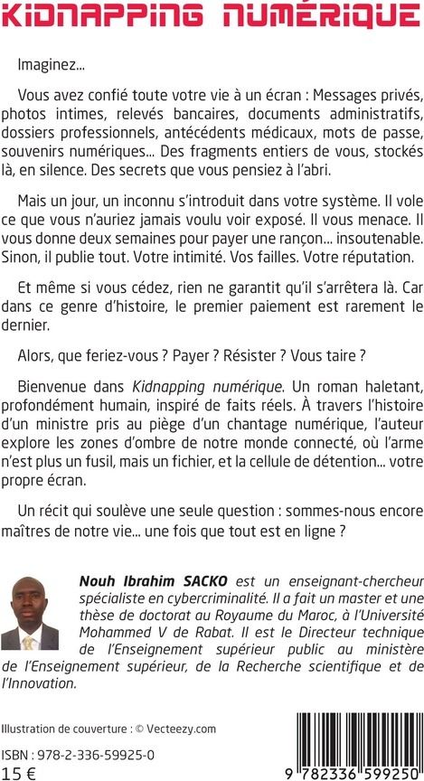 Quatrième de couverture de « Kidnapping numérique »