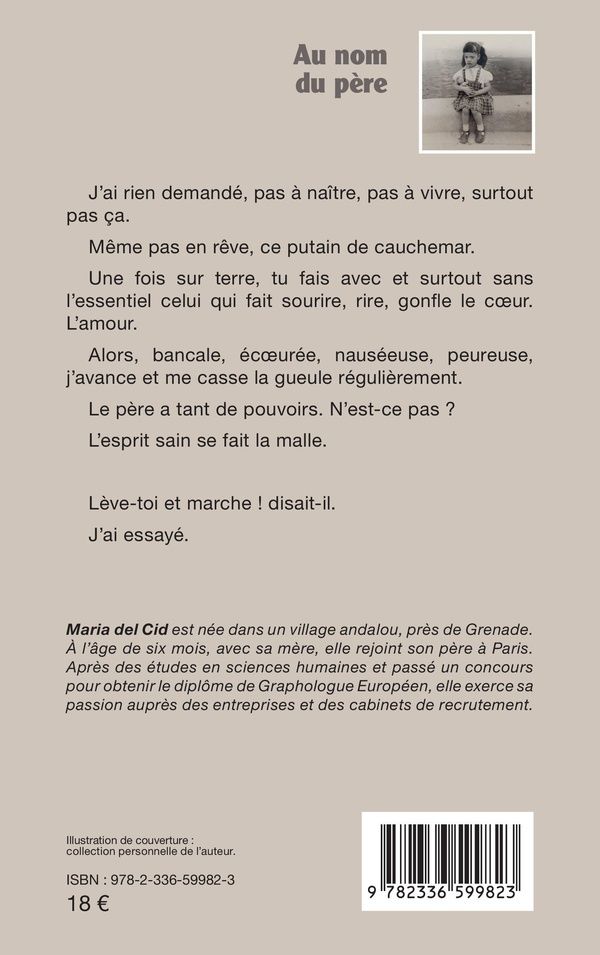 Quatrième de couverture de « Au nom du père »