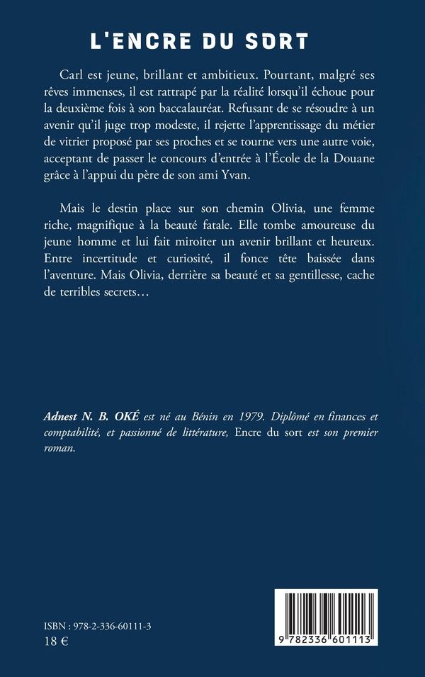Quatrième de couverture de « L'Encre du sort : roman »