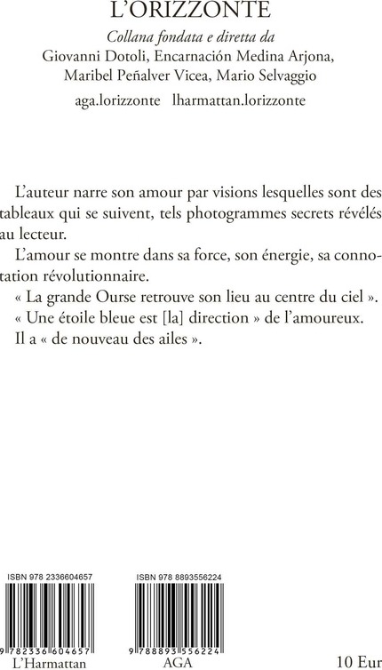 Quatrième de couverture de « Envols d'amour »