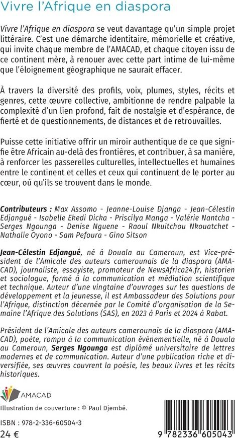 Quatrième de couverture de « Vivre l Afrique en diaspora »