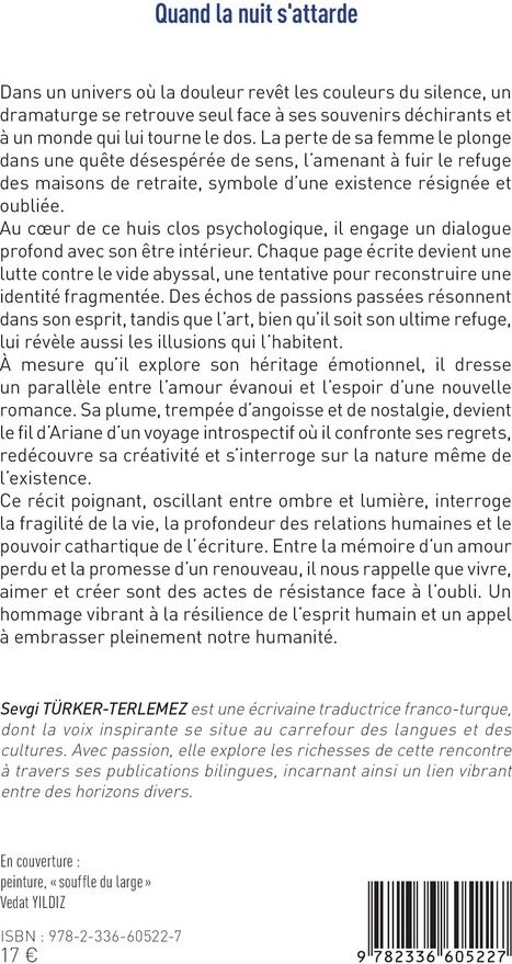 Quatrième de couverture de « Quand la nuit s attarde : le jardin des répliques perdues »