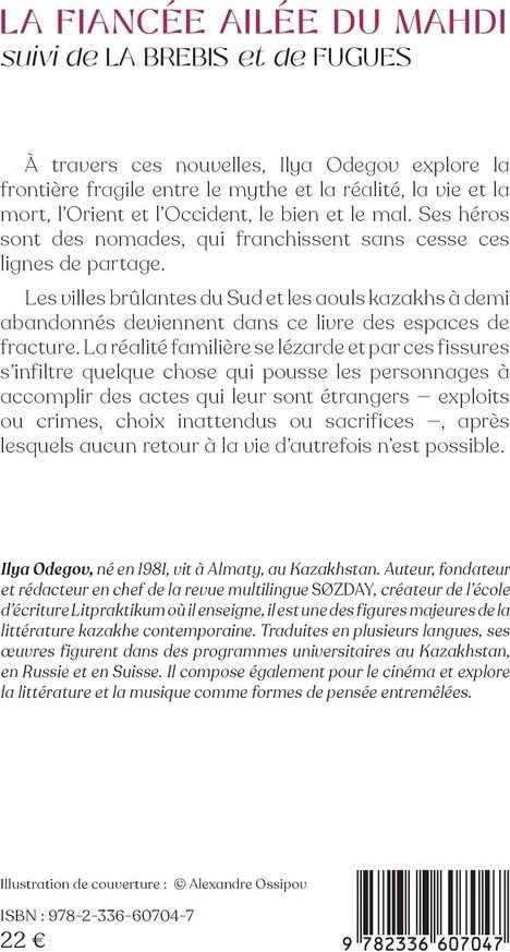 Quatrième de couverture de « La fiancée ailée du Mahdi : suivi de La brebis et de Fugues. Nouvelles »