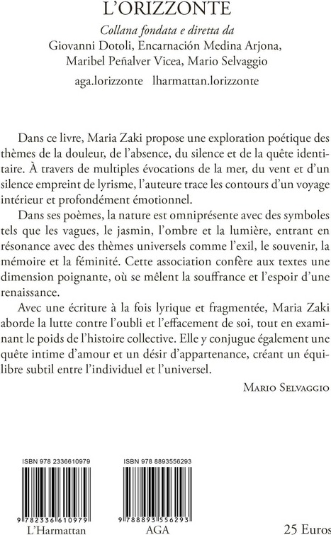 Quatrième de couverture de « Voici défait le silence / Entre ombre et lumière et le cheval se relève »