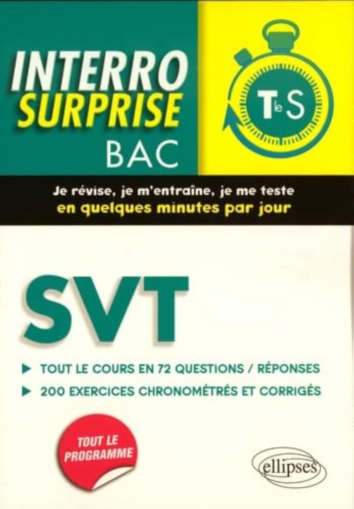 Couverture du livre « SVT TERMINALE S » de Pierre-Marie Bourlon, librairie Les Contes Infusés à Corte