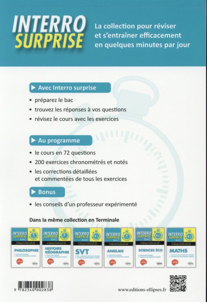 Quatrième de couverture de « MATHS TERMINALES STI2D/STL SPECIALITE SPCL - TOUT LE COURS EN 72 QUESTIONS/REPONSES ET 200 EXERCICES »