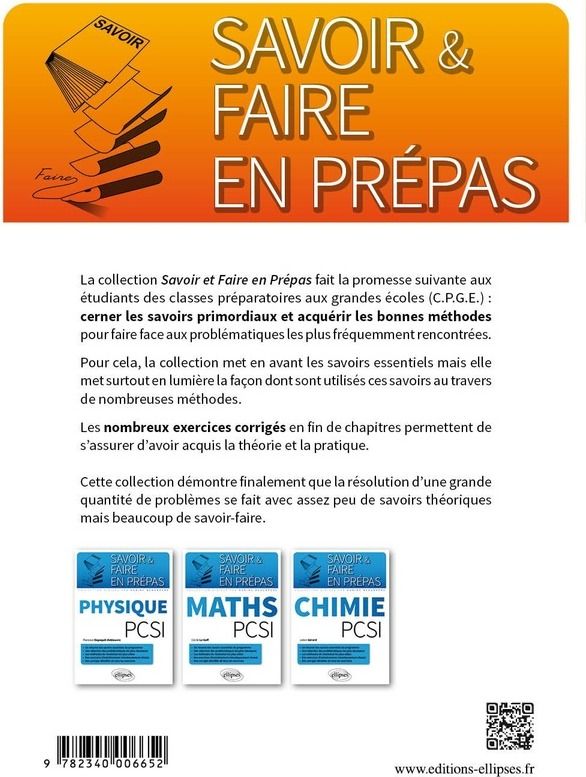 Quatrième de couverture de « MATHEMATIQUES PSI/PSI* »