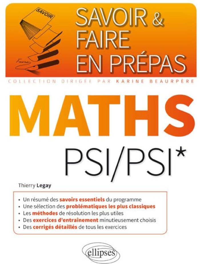 Couverture du livre « MATHEMATIQUES PSI/PSI* », librairie Les Contes Infusés à Corte