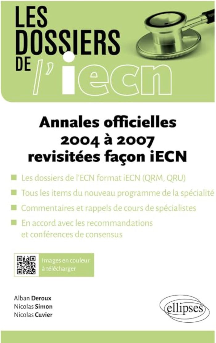 Couverture du livre « ANNALES OFFICIELLES 2004 A 2007 REVISITEES FACON IECN » de Deroux/simon/cuvier, librairie Les Contes Infusés à Corte