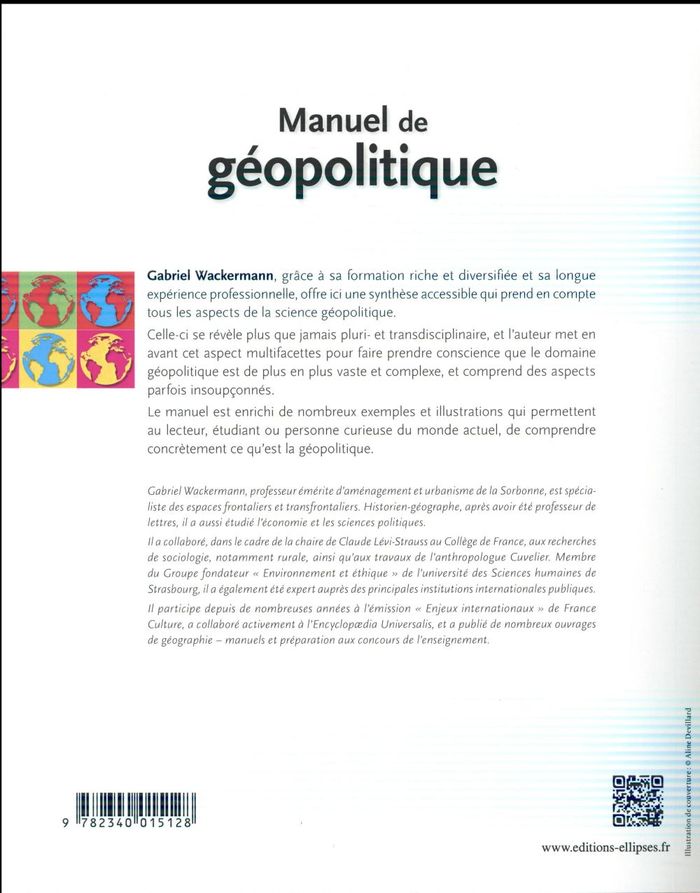 Quatrième de couverture de « MANUEL DE GEOPOLITIQUE »