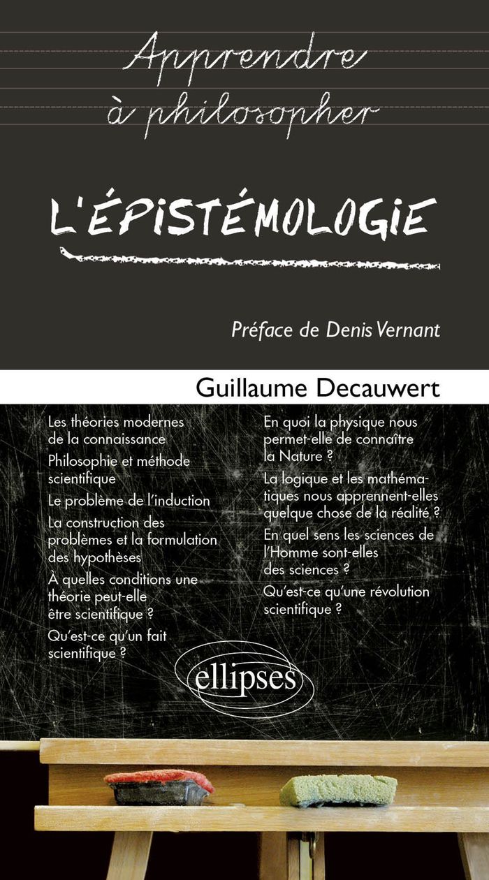 Couverture du livre « L'EPISTEMOLOGIE » de Guillaume Decauwert, librairie Les Contes Infusés à Corte