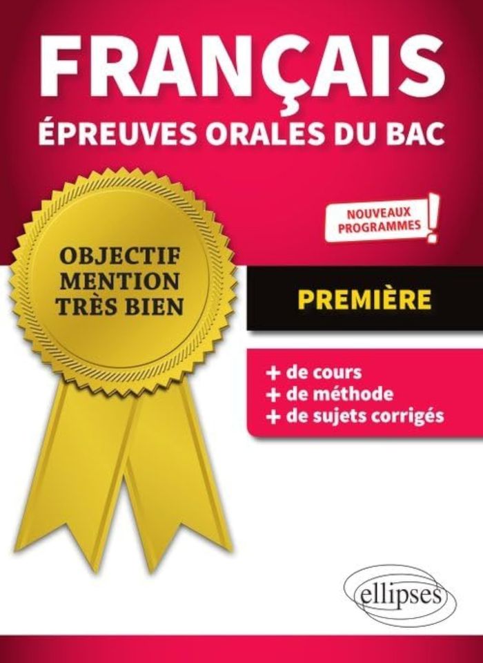 Couverture du livre « FRANCAIS EPREUVES ORALES DU BAC - 1RE - NOUVEAUX PROGRAMMES » de Marie Krebs, librairie Les Contes Infusés à Corte