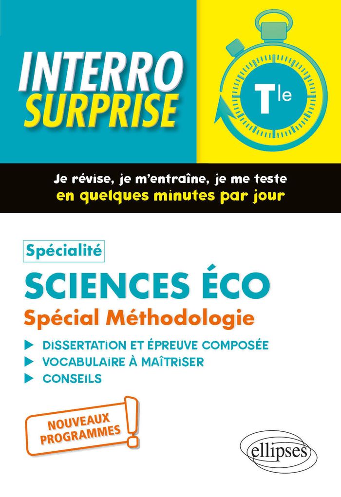 Couverture du livre « SPECIALITE SCIENCES ECONOMIQUES ET SOCIALES. SPECIAL METHODOLOGIE. TERMINALE - NOUVEAUX PROGRAMMES » de Isabelle Habchy, librairie Les Contes Infusés à Corte
