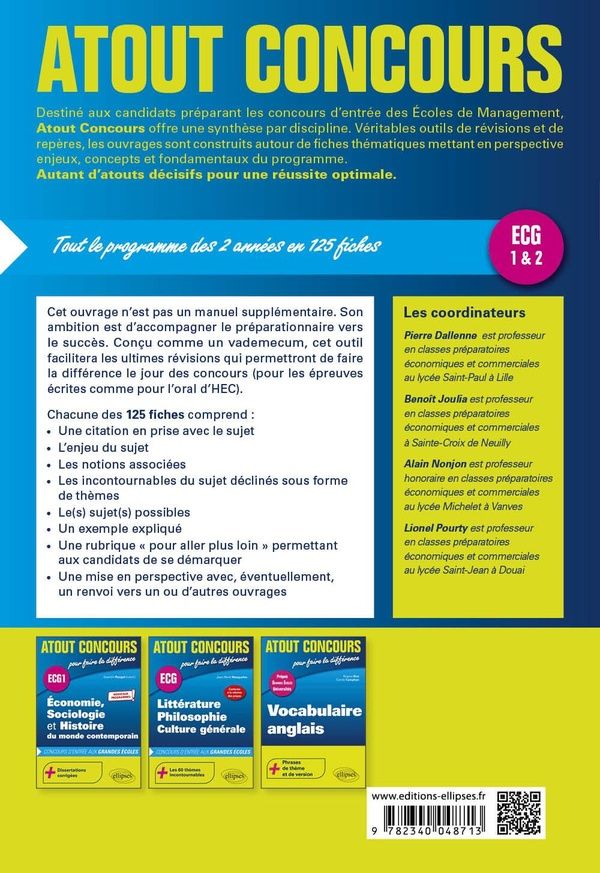Quatrième de couverture de « HISTOIRE, GEOGRAPHIE, GEOPOLITIQUE DU MONDE CONTEMPORAIN - ECG 1 & 2 - NOUVEAUX PROGRAMMES »