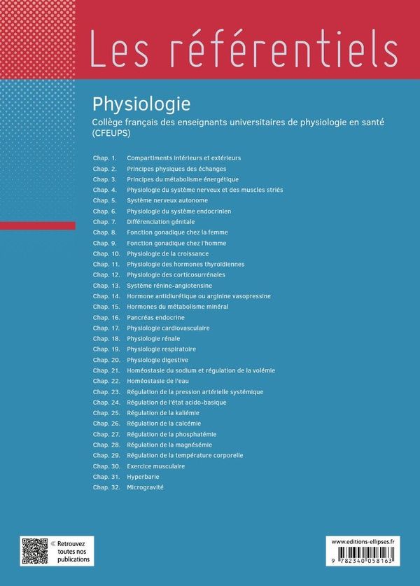 Quatrième de couverture de « Physiologie »