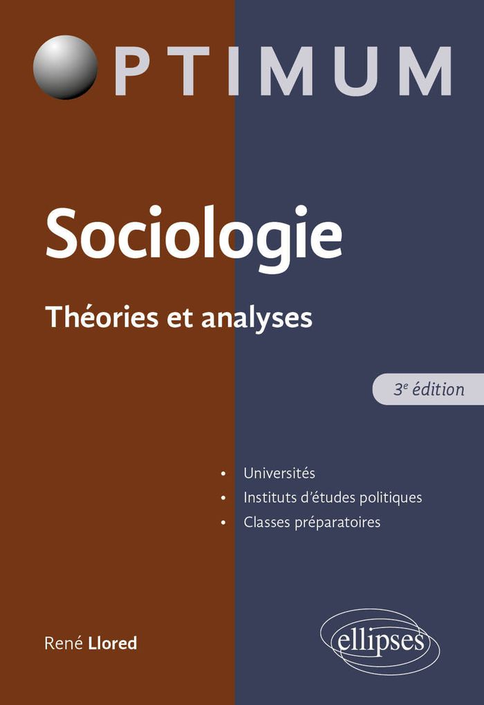 Couverture du livre « SOCIOLOGIE. THEORIE ET ANALYSE » de Rene Llored, librairie Les Contes Infusés à Corte