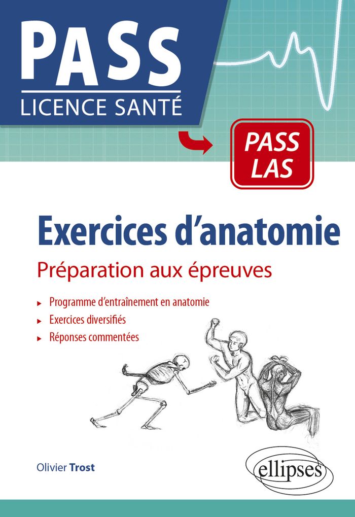 Couverture du livre « EXERCICES D'ANATOMIE - PREPARATION AUX EPREUVES » de Olivier Trost, librairie Les Contes Infusés à Corte