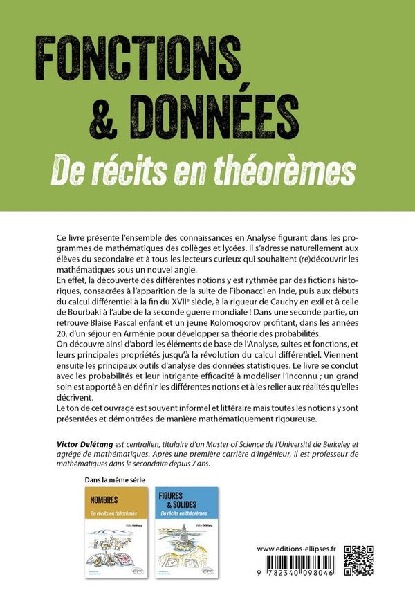 Quatrième de couverture de « FONCTIONS ET DONNEES - DE RECITS EN THEOREMES »