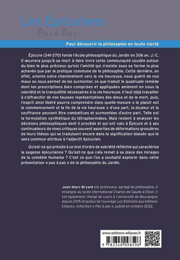 Quatrième de couverture de « LES EPICURIENS »