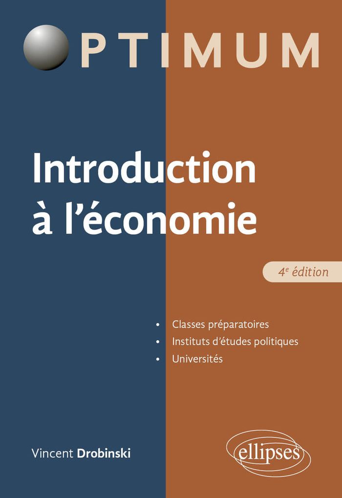 Couverture du livre « Introduction à l'économie » de Vincent Drobinski, librairie Les Contes Infusés à Corte