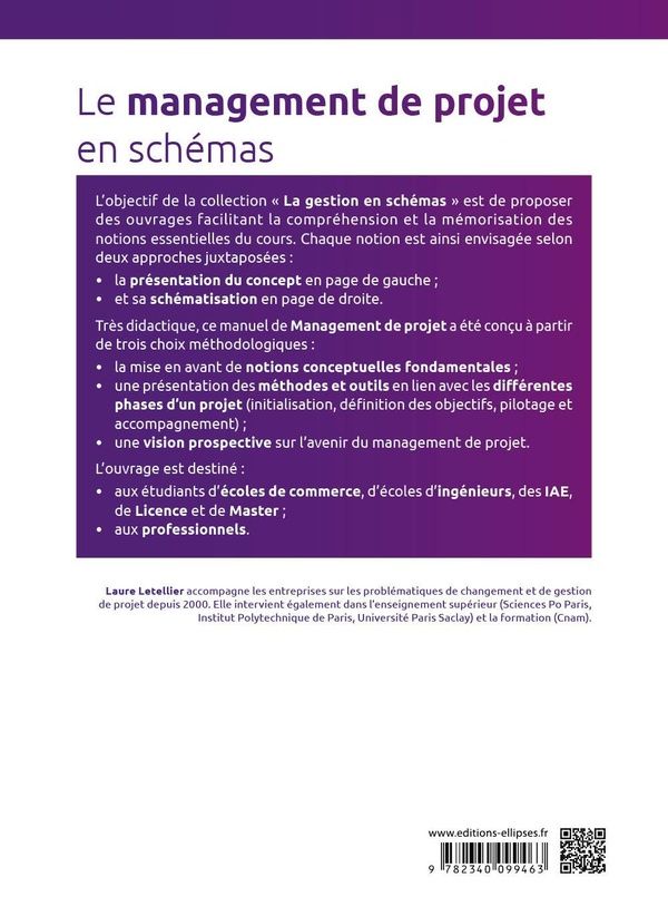 Quatrième de couverture de « Le management de projet en schémas »