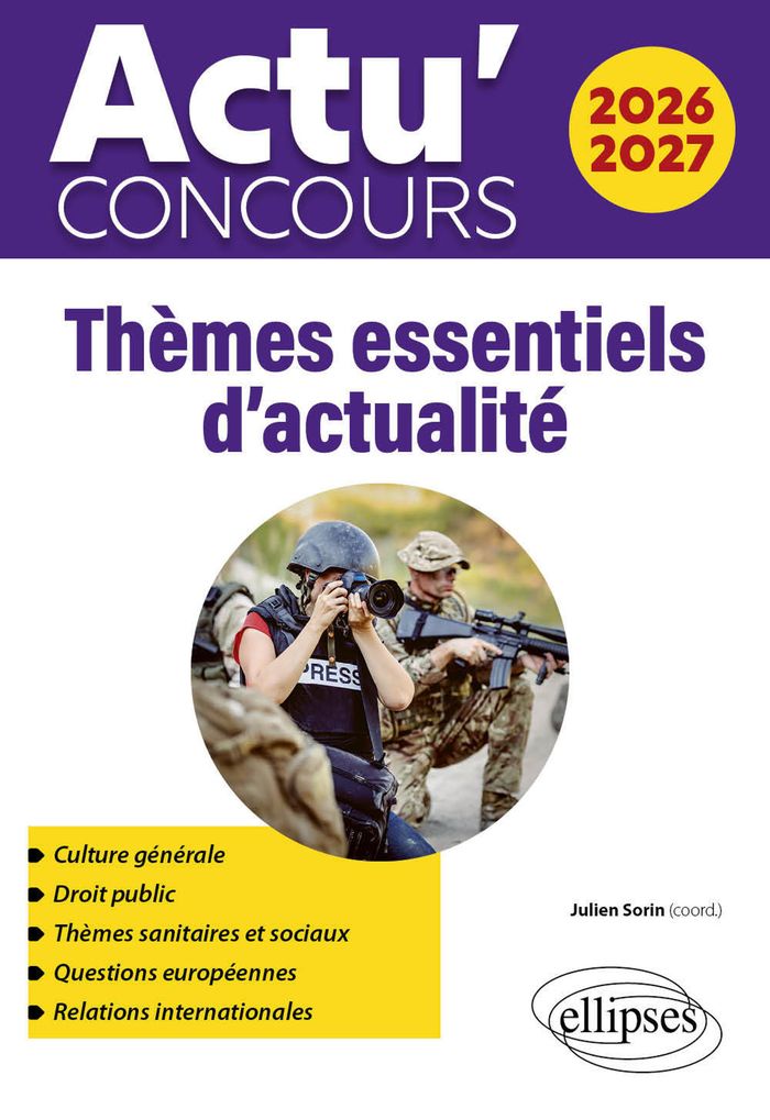 Couverture du livre « Thèmes essentiels d'actualité 2026-2027 » de Nelly Mouchet, librairie Les Contes Infusés à Corte