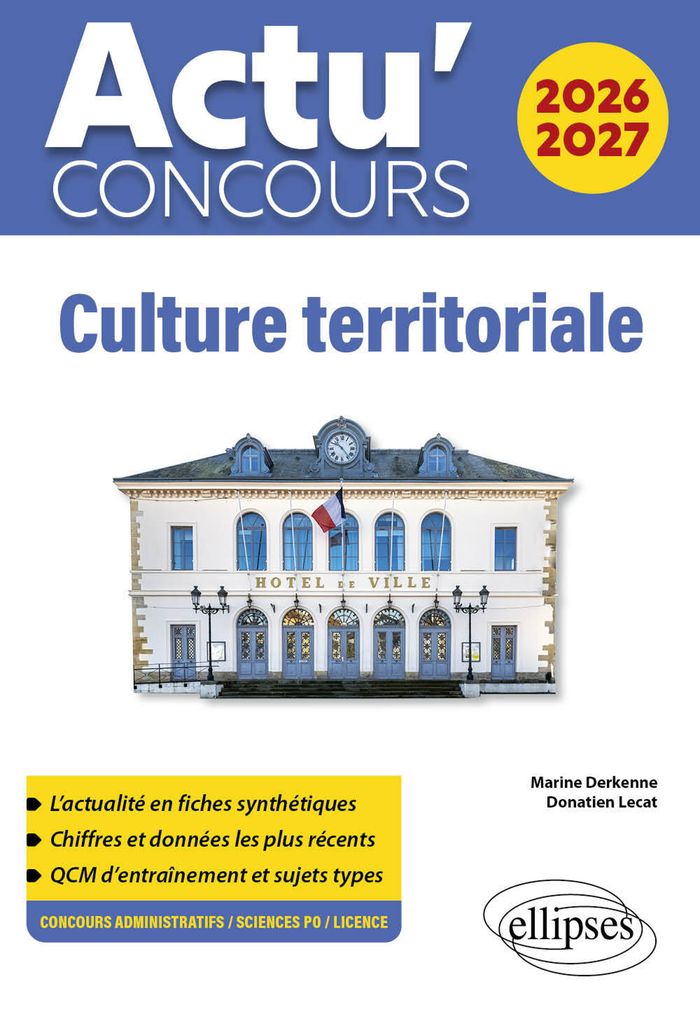 Couverture du livre « Culture territoriale, 2026-2027 » de Marine Derkenne, librairie Les Contes Infusés à Corte