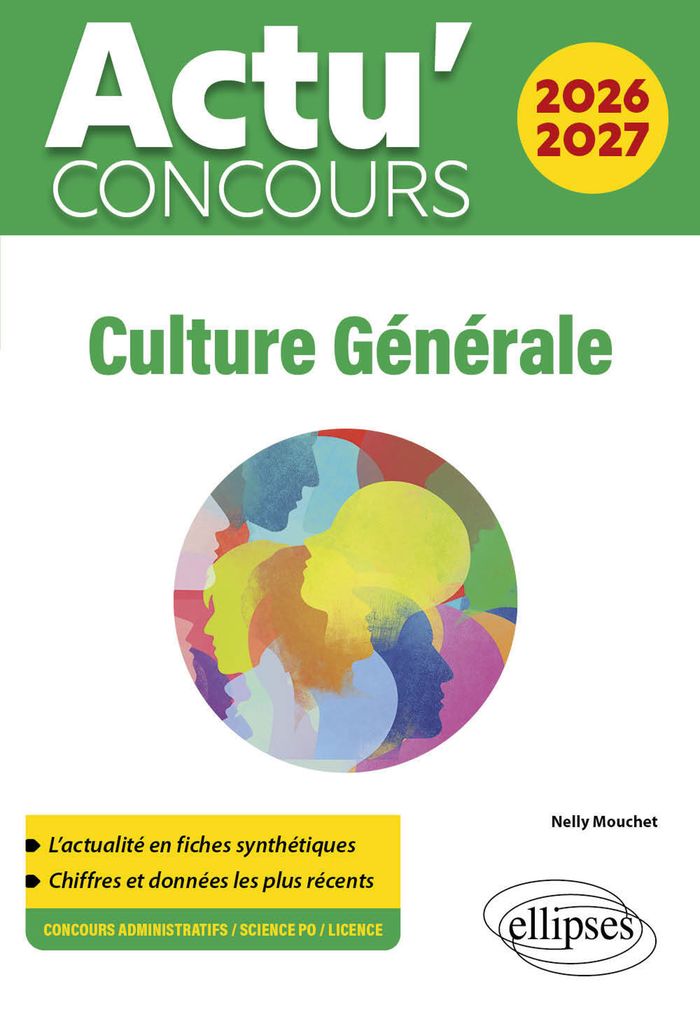 Couverture du livre « Culture générale 2026-2027 » de Nelly Mouchet, librairie Les Contes Infusés à Corte