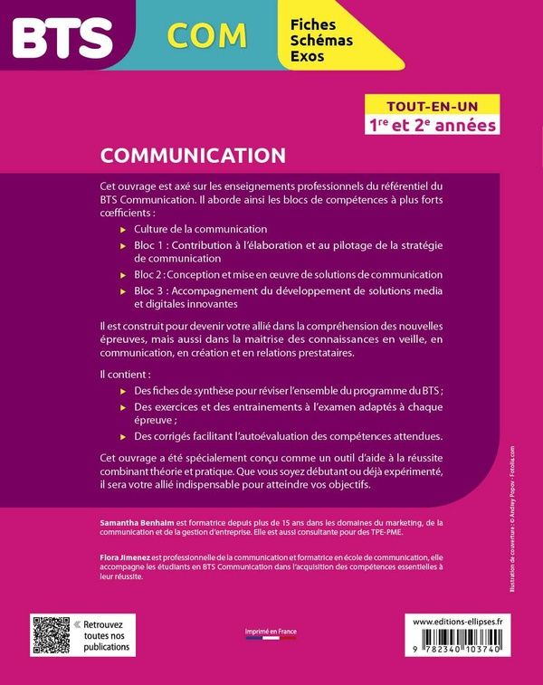 Quatrième de couverture de « BTS COM, communication : tout-en-un »