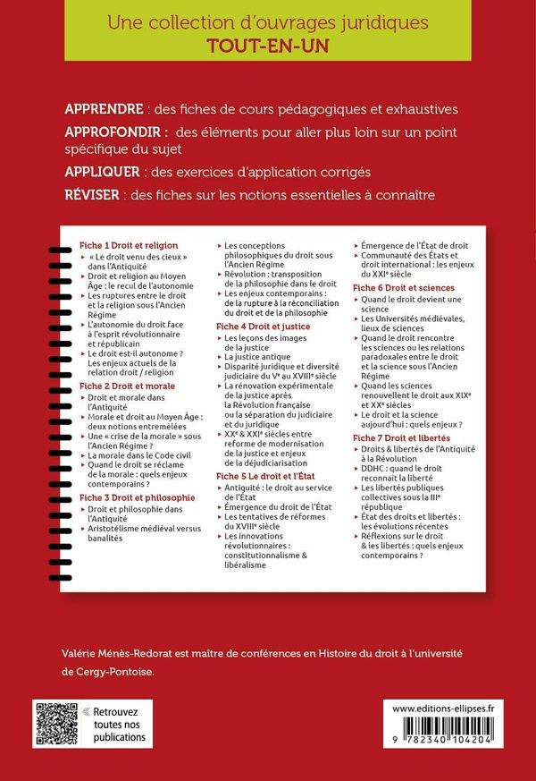 Quatrième de couverture de « Histoire du droit »